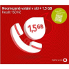 Vodafone SIM karta 150 Kč Neomezené volání v síti + 1.2 GB