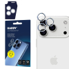 Ochranné sklo kamery 3mk HARDY® Lens Protection Pro™ iPhone 17 Pro/17 Pro MAX stříbrné