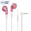 Sluchátka NICEHCK YDX 3.5mm jack s mikrofonem růžová