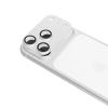 Ochranné sklo kamera + kamera islandu pro iPhone 18 Pro s aplikátorem stříbrné