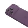 Ochranné sklo kamera + kamera islandu pro iPhone 18 Pro MAX s aplikátorem tmavě fialové