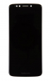 Motorola G6 Play LCD Display + Dotyková Deska + Přední Kryt Black (Service Pack)