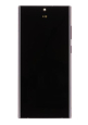 LCD display + Dotyk + Přední kryt Samsung S908B Galaxy S22 Ultra Burgundy (Service Pack) 
