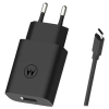 Motorola TurboPower Cestovní Nabíječka 20W vč. USB-C Kabelu Black