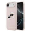 Karl Lagerfeld Liquid Silicone Double Heads MagSafe Zadní Kryt pro iPhone Air Pink