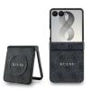 Guess PU Leather 4G Magnetic Zadní Kryt pro Samsung Galaxy Z Flip 8 Black