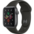 Apple Watch (MWV82HC/A) Series 5 40mm šedé s černým řemínkem 