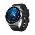Huawei Watch GT3 Pro 46mm Light Titanium Case + černý fluoroelastomer řemínek