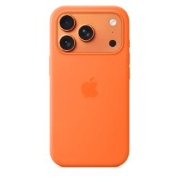 iPhone 17 Pro Silicone Case with MS – Orange / SK