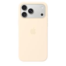 iPhone 17 Pro Max Silicone Case w MS –Vanilla / SK