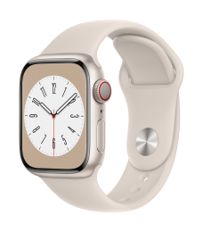 Apple Watch S8 Cell/41mm/Starlight/Sport Band/Starlight