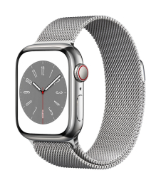 Apple Watch S8 Cell/41mm/Silver/Elegant Band/Silver