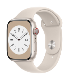 Apple Watch S8 Cell/45mm/Starlight/Sport Band/Starlight