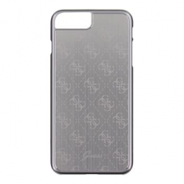 Pouzdro Guess (GUHCP7LMESI) 4G Aluminium iPhone 7/8 Plus stříbrné