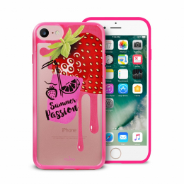 Pouzdro Puro Summer Juice Collection zadní kryt pro Apple iPhone 6/6S/7 motiv jahoda