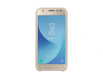 Pouzdro Samsung EF-PJ330CFE Dual Layer Cover pro Galaxy J3 2017 zlaté