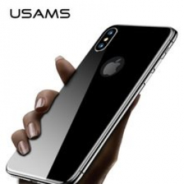 USAMS Tvrzené sklo 3D BH375 pro záda Apple iPhone X černé