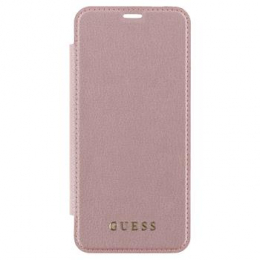 Pouzdro Guess (GUFLBKPSEIGLTRG) Iridescent Book pro Apple iPhone 5/5S/SE růžové