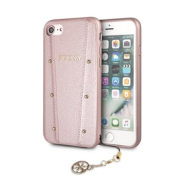 Pouzdro Guess (GUHCI8TGGPBK) Layer Glitter Peony pro Apple iPhone 7/8/SE 2020/SE 2022 Black