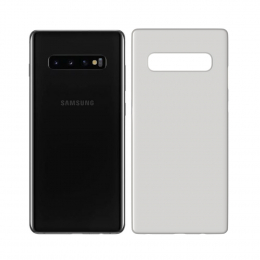Ochranný kryt 3mk Natural Case pro Samsung G975 Galaxy S10 Plus poloprůhledný - bílý