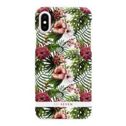 Pouzdro SoSeven (SVNCSRIO2IP8) Rio Hibiscus pro Apple iPhone X/Xs růžové