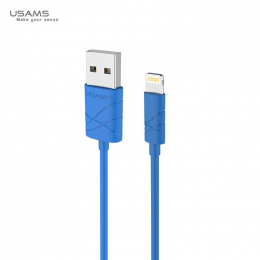 Datový kabel USAMS SJ038 U-Gee s konektorem lightning modrý