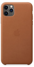 Pouzdro Apple (MX0D2ZM/A) Leather Case pro Apple iPhone 11 Pro Max Saddle Brown