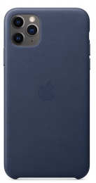 Pouzdro Apple (MX0G2ZM/A) Leather Case pro Apple iPhone 11 Pro Max Midnight Blue