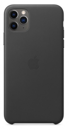 Pouzdro Apple (MX0E2ZM/A) Leather Case pro Apple iPhone 11 Pro Max Black