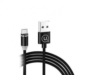 Datový kabel USAMS SJ294 U-Sure magnetický MicroUSB černý