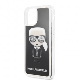 Pouzdro Karl Lagerfeld (KLHCN58ICGBK) Iconic TPU pro Apple iPhone 11 Pro Black