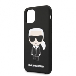 Pouzdro Karl Lagerfeld (KLHCN65SLFKBK) Silicone pro Apple iPhone 11 Pro MAX Black