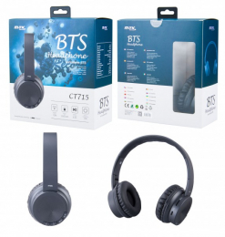 Bezdrátová sluchátka MTK Plus CT715 Black