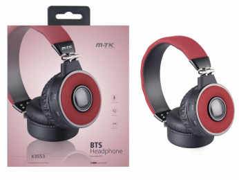 Bezdrátová sluchátka MTK Plus 3553 Red