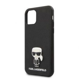 Pouzdro Karl Lagerfeld (KLHCN58IKFBMBK) Saffiano Iconik pro Apple iPhone 11 Pro Black