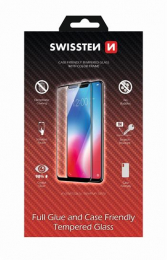 Swissten Tvrzené sklo Full Glue Case Friendly pro Apple iPhone 11 Pro černé