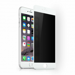 Tvrzené sklo 9H s privacy filtrem - nečitelné pod úhlem pro Apple iPhone 7/8/SE 2020 bílé
