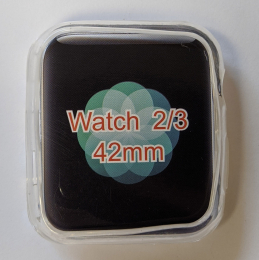 Pouzdro TPU pro Apple Watch Series 1/2/3 42mm čiré