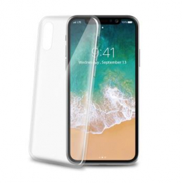 Pouzdro Celly (THIN900WH) UltraThin pro Apple iPhone X/Xs bílé
