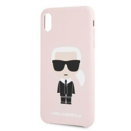 Pouzdro Karl Lagerfeld (KLHCI8SLFKPI) Full Body Silicone pro Apple iPhone 7/8/SE 2020 růžový