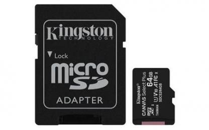 Kingston microSDXC 64GB UHS-I U1 + adaptér SDCS2/64GB