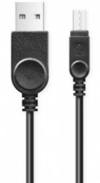 Nabíjecí a datový kabel Aligator (AR5DAKA) s MicroUSB konektorem (delší pro Outdoor telefony) černý