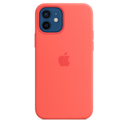 Pouzdro Apple (MHL03ZM/A) Silicone Case (MagSafe) pro Apple iPhone 12/12 Pro citrusově růžové