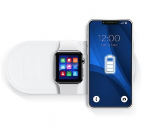 Bezdrátová nabíječka KT-IW 3v1 15W Apple Watch/iPhone/Airpods bílá
