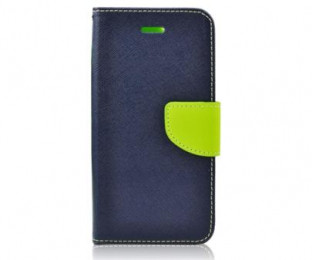 Pouzdro Fancy Diary Book pro Nokia 230 modro-zelené