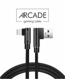 Datový kabel Swissten Arcade textilní USB/Lightning 1.2m černý