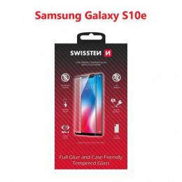 Tvrzené sklo Swissten Full Glue Color Frame pro Samsung Galaxy S10e černé