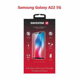 Tvrzené sklo Swissten Full Glue Color Frame pro Samsung A226 Galaxy A22 5G černé