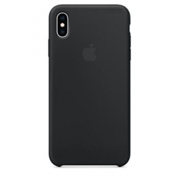 Pouzdro Apple Silicone Case pro Apple iPhone Xs MAX - MRWE2ZM/A Black