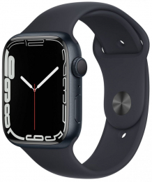 Apple Watch (MKN53HC/A) Series 7 45mm GPS Midnight/Midnight - vyměněný kus v rámci záruky
